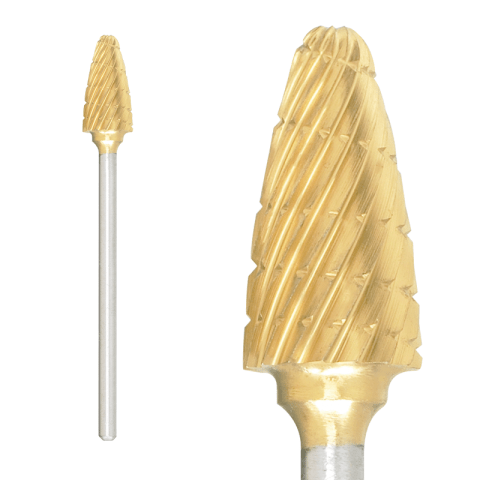 84T - Gold Titanium Coated Acrylic Carbide Bur