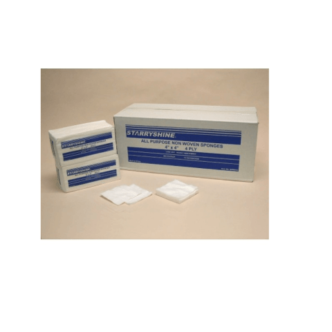 4" x 4" Non-Woven Gauze Sponges | Non-Sterile, 4-Ply | 2,000/Box