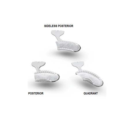 Disposable Impression Bite Trays With Stainless-Steel Edge Frames