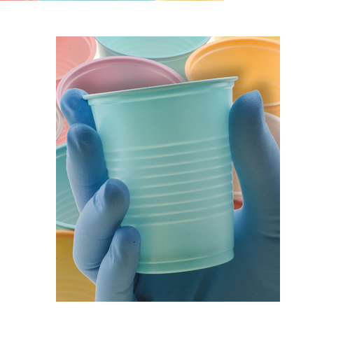 Dental Plastic Disposable 5oz Drinking Cup BLUE